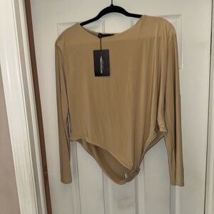 Second Skin Long Sleeve Crew Neck Bodysuit NWT..